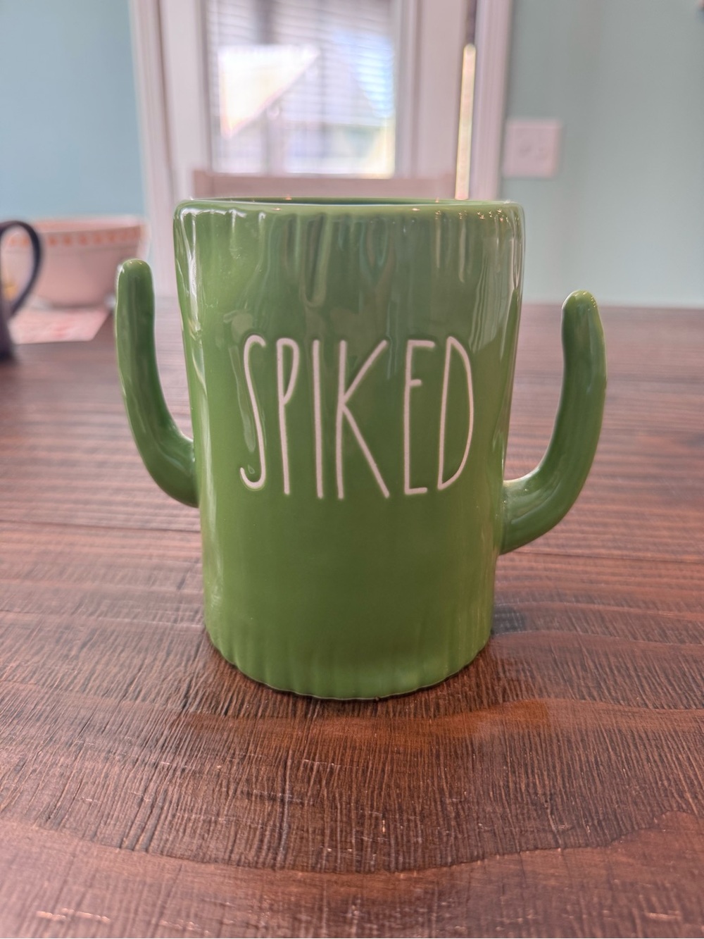 Rae Dunn Green Spiked Mug